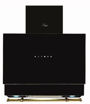 Вытяжка Luxor Emilia Barocco 1450 BK OLD Gold LED + 4 скорости турбины, черный