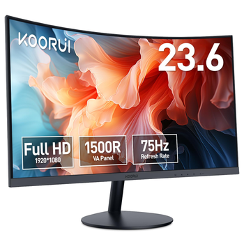 Монитор 23.6" KOORUI 24N5CA Full HD VA 75 Гц Б/В