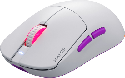 Миша ігрова бездротова HATOR Quasar 3 ULTRA 8K Wireless біла (HTM771)