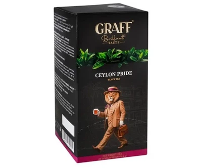 Чай чорний байховий в пакетиках 20 шт Ceylon pride / Гордість Цейлону Graff 40 г