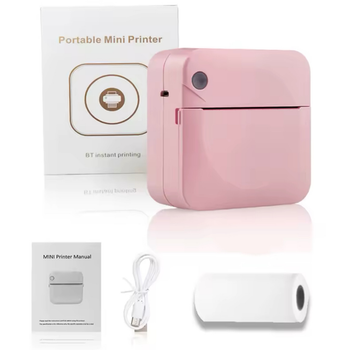 Портативний міні-термопринтер M17 pink