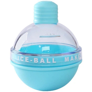 Форма для льда сфера для напитков виски ледяной шар Ice Ball Maker голубой