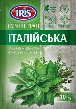 Приправа Iris Смесь трав Итальянская 10 г