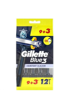 Одноразові станки для гоління Gillette Blue3 Comfort Slalom 12 шт.