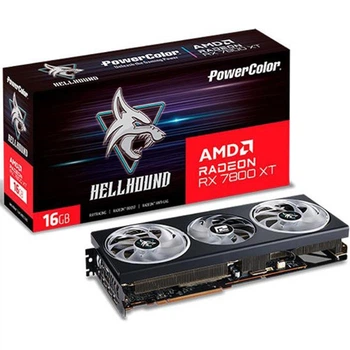 Видеокарта AMD Radeon RX 7800 XT 16GB GDDR6 Hellhound PowerColor (RX 7800 XT 16G-L/OC) Store