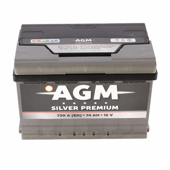 Автомобільний акумулятор AGM Silver Premium (-/+) 12V 74Ah (720A) Euro (AKBLU1055)