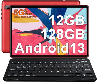 Планшет 10.1" Facetel Q6 (6+6)/128Gb 8 ядер Android 13 6000 mAh Червоний Б/В