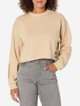 Світшот на флісі жіночий Levi`s 721443772 XL Бежевий (1159823753)