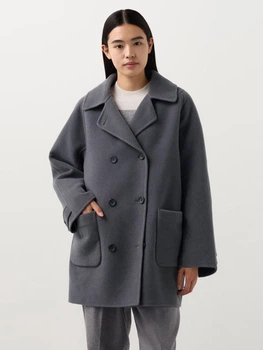 Пальто осіннє жіноче Uniqlo 366599595 S Сіре (1159824653)