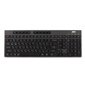 Клавиатура беспроводная 2E KS280, 2.4G, BT, 1хАА, black, UA UCRF