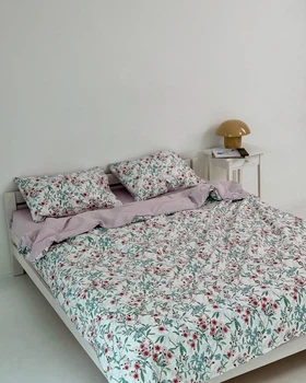 Постельное белье полуторное Dushka Home Сатин 21057 160х215 см 5056232
