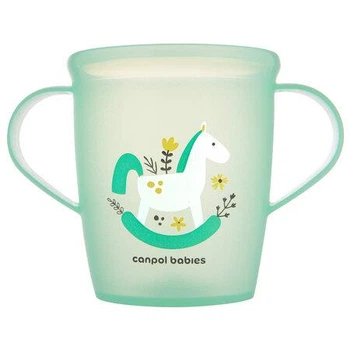 Чашка відкрита з ручками 250 мл Canpol Babies TOYS зелена