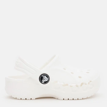 Детские кроксы-сабо для девочки Crocs Baya Clog K 207013-100 28-29 (C11) Белые (1914488949760_191448894976)