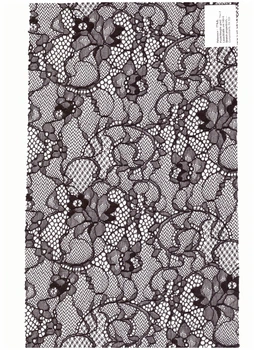 Кружевное полотно стабильное Lauma Fabrics Черный 774JL-170