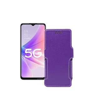 Чохол-книжка з екошкіри для телефону OPPO A57 4G Фіолетовий