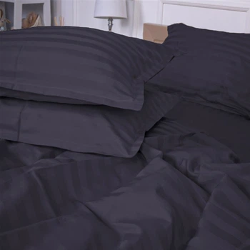 Комплект постельного белья MirSon Сатин Premium Жаккард Graphite 200х220 (2200001434905)