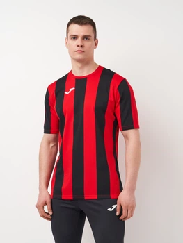 Футболка спортивная длинная мужская Joma Inter 101287.601 M Бордовый/Черный (9998352744073)