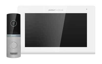 Комплект ARNY AVD-7421А (AVP-742А 7'' Wi-Fi + AVP-NG230 1Мп 120°), White + Silver