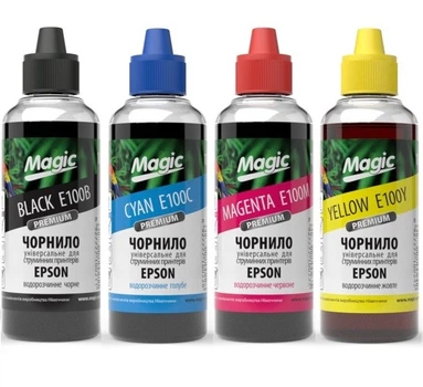 Комплект чорнила Magic для Epson 4x100 ml №103 1110, 1250, 3100, 3101, 3110, 3111, 3150, 3151, 3156, 3160, 3200 чорнило епсон