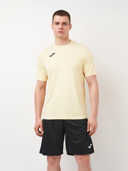 Футболка спортивная длинная мужская Joma 100052.002 S Светло-желтая (8445456707301)