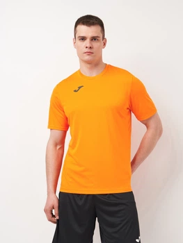 Футболка спортивна довга чоловіча Joma Combi 100052.880 L Помаранчева (8424309078041)