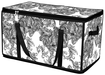 Кошик Idea Home DB-28 Anthracite Flowers 60x30x30 см DB-28 прям. з/кр з/блиск Anthrac