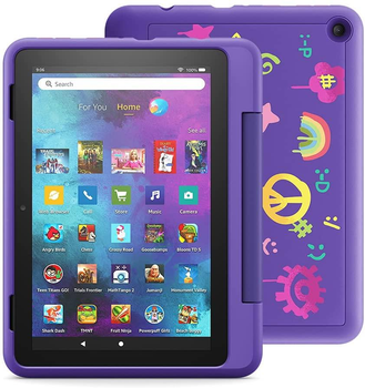 Планшет дитячий з протиударним чохлом Amazon Fire HD10 KIDS 3/32GB 11th Generation (Фіолетовий)