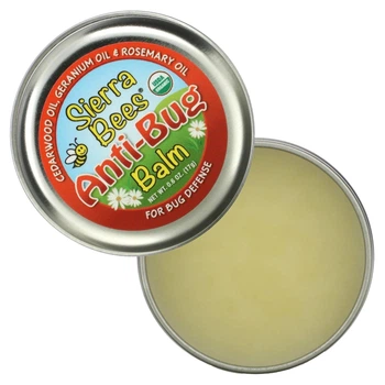 Бальзам проти комах з кедровою, гераневою та розмариновою оліями Sierra Bees Anti-Bug Balm, 17 г