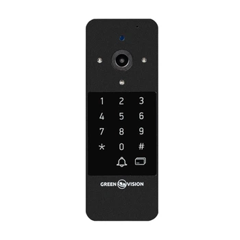 Панель вызова с камерой GreenVision GV-007-M-PV10-160 2мп IP65 металл Black
