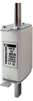 Запобіжник ножовий з плавкою вставкою Промфактор NF0.80A 500V 120kA