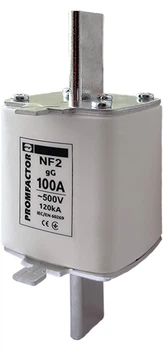 Запобіжник ножовий з плавкою вставкою Промфактор NF2.100A 500V 120kA