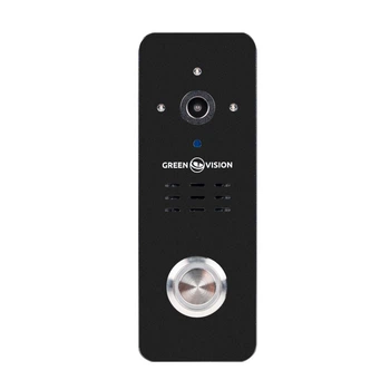 Панель виклику GreenVision GV-006-M-PV10-160 з камерою 2 МП, IP65, металевий корпус, чорна