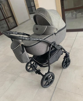 Дитяча коляска 2в1 Victoria Gold 1 Classik Len Графіт сіра