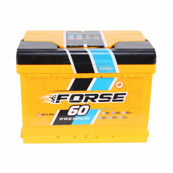 Автомобільний акумулятор FORSE Premium (+/-) 12V 60Ah (600A) Euro (AKBLU1038)