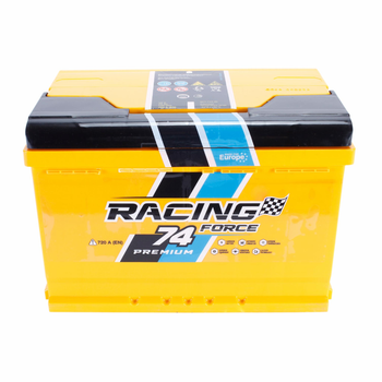 Автомобільний акумулятор RACING FORSE Premium (-/+) 12V 74Ah (720A) Euro (AKBLU11681)
