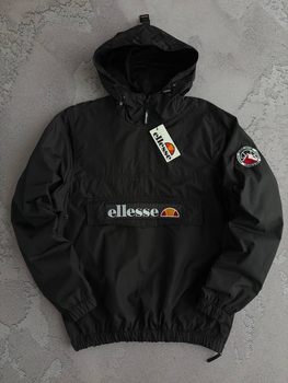 Чоловіча демісезонна спортивна куртка-вітровка ELLESSE M Чорна (KP-08)