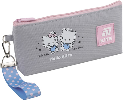 Пенал шкільний Kite Hello Kitty 8.5x19.5x3 см Сірий (HK25-680-1)
