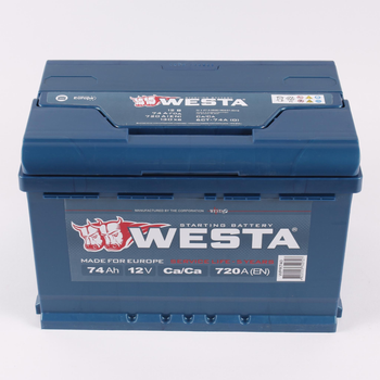 Автомобільний акумулятор WESTA Premium (-/+) 12V 74Ah (720A) Euro (AKBLU11751)