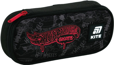 Пенал шкільний Kite Hot Wheels Skate 21x8.5x4.5 см Чорний (HW25-662-1)