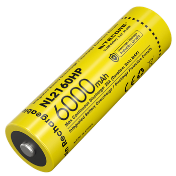 Акумулятор 21700 (6000mAh) Nitecore NL2160HP