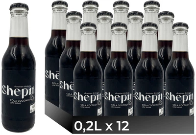 Упаковка безалкогольного газованого напою Shepit Cola Coconut 0.2 л х 12 пляшок (2000000000039_C)