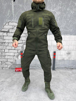 Тактический костюм Softshell Tactical Guard с липучками под шевроны Olive XXL