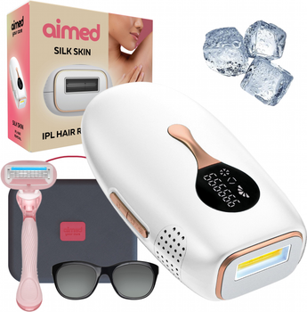 Фотоэпилятор AIMED Silk Skin PRO Ice Cooling IPL Intensed Pulse Light белый (7970379617593)
