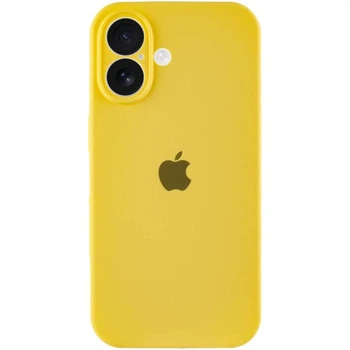 Чохол Silicone Premium case з захистом камери для iPhone 17 Full Camera Protective yellow 5712