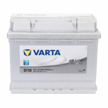 Автомобільний акумулятор VARTA Silver Dynamic (-/+) 12V 63Ah (610A) Euro D15 563400061 (AKBLI1134)