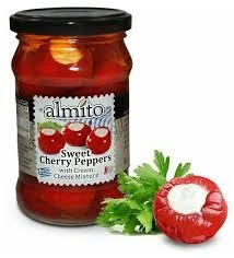 Перець чері Almito Sweet Piquant Cherry Peppers - солодкий пікантний фарширований сиром 280 г