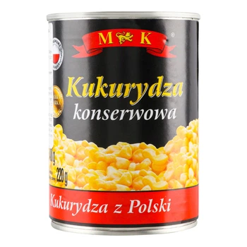 Кукуруза консервированная M&K 400 г