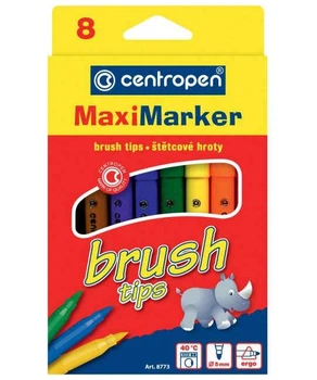 Набор фломастеров Centropen Brush 8 шт
