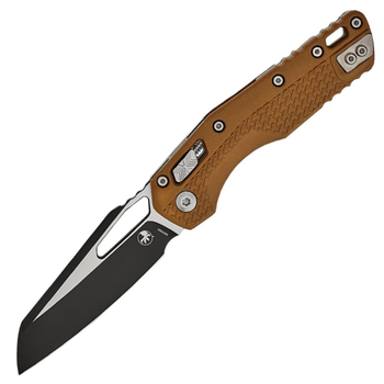 Ніж складаний Microtech MSI (довжина: 227мм, лезо: 98мм, чорне), коричневий
