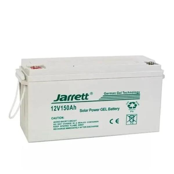 Гелевый аккумулятор Jarrett GEL 12V 150Ah, для питания мелкой бытовой техники или электронных приборов